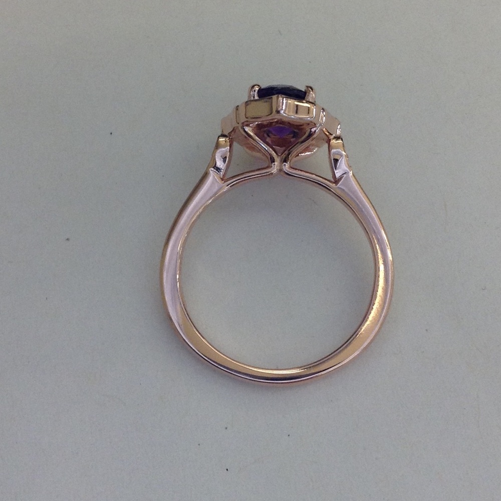14kt Solid Rose Gold Ring - image 3